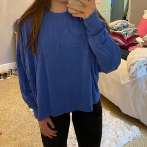 Blue Free People Movement long sleeve shirt